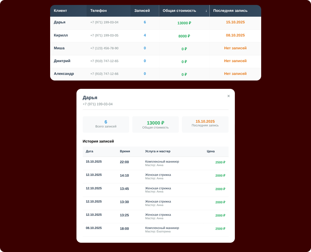 Управление услугами